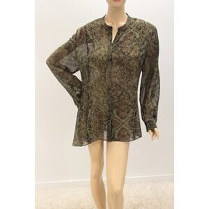 Soft Surroundings Top Women's 1X Green Tunic Layers Whimsical Fairy Whimsy Goth